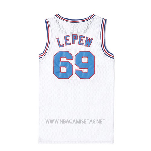 Camiseta Tune Squad Lepew NO 69 Blanco